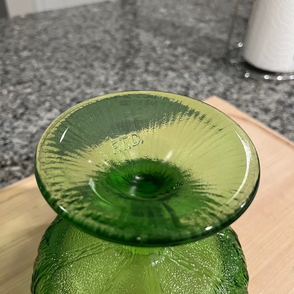 Vintage FTD Glass Footed Candy Dish - Picture 5 of 5